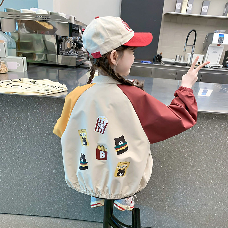 女童外套2026新款春装儿童网红洋气时髦棒球服夹克春秋款女孩上衣