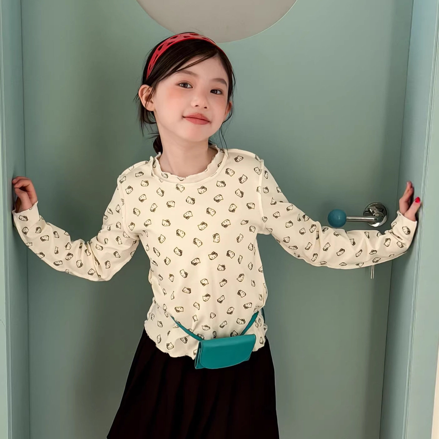 税后价童装2026春季新款女童卡通印花长袖女宝修身t恤打底衫上衣