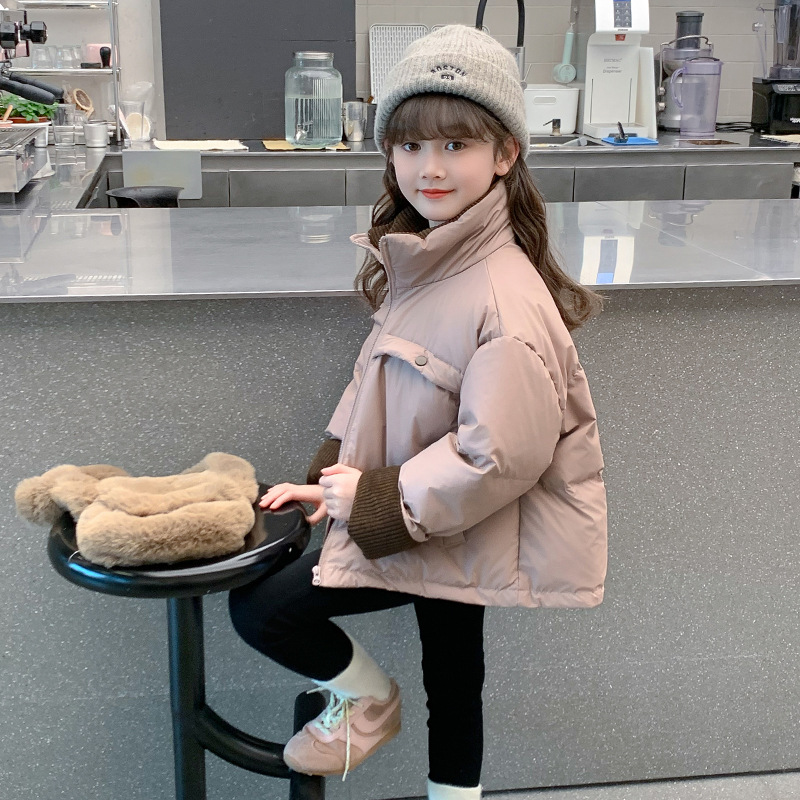 女童棉服冬季2025新款儿童洋气时髦羽绒棉袄外套女孩冬装网红棉衣