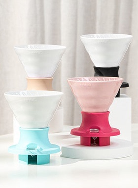 HARIO陶瓷聪明杯手冲咖啡滤杯带开关02号家用滴滤SSDC