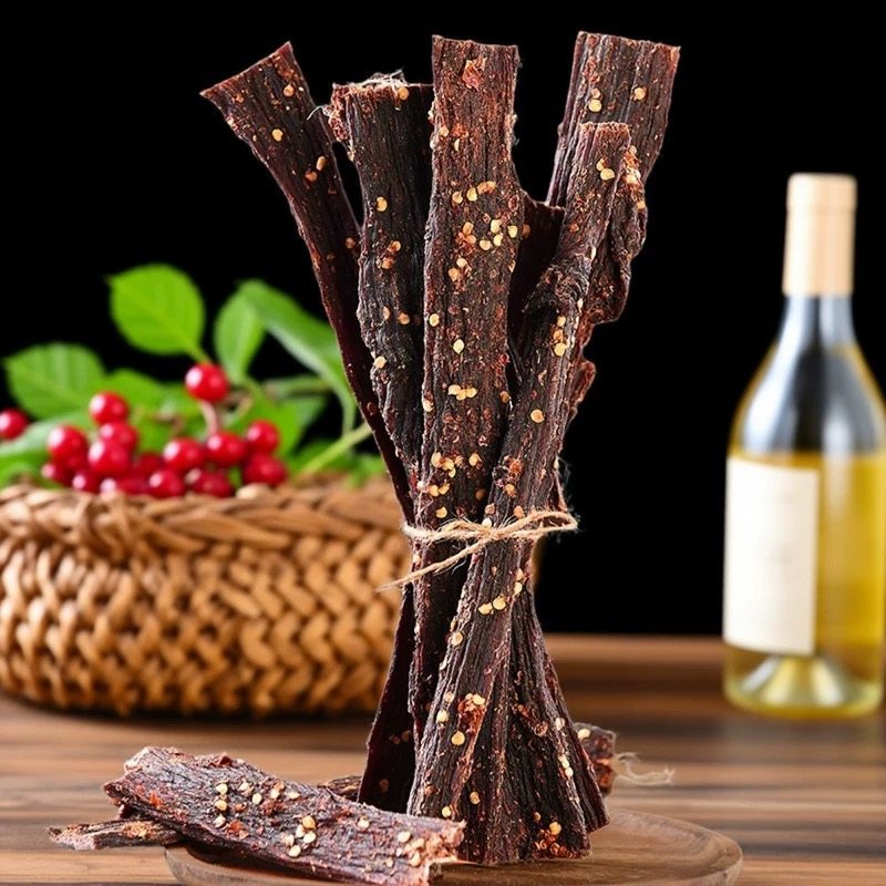 风干牦牛肉500G青藏特产 超干手撕解馋五香香辣牛肉干