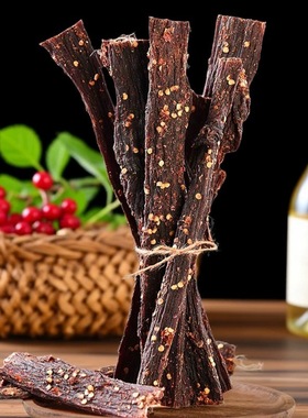风干牦牛肉500G青藏特产 超干手撕解馋五香香辣牛肉干