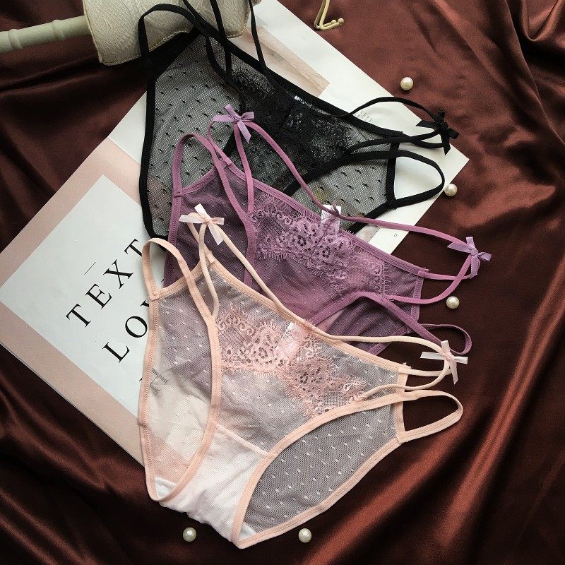 纯欲仙女内裤法式性感蕾丝镂空细带低腰网纱透明三角内裤女诱惑,女士内衣/男士内衣/家居服,女三角裤,淘宝优惠券,粉丝福利购,淘宝优惠卷