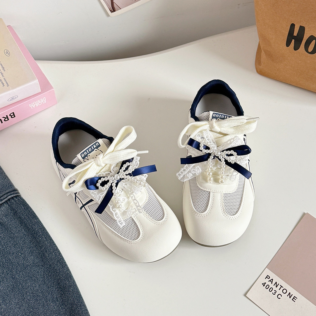 鞋子女春夏季2026新款透气网面运动休闲鞋ins百搭学生单网德训鞋