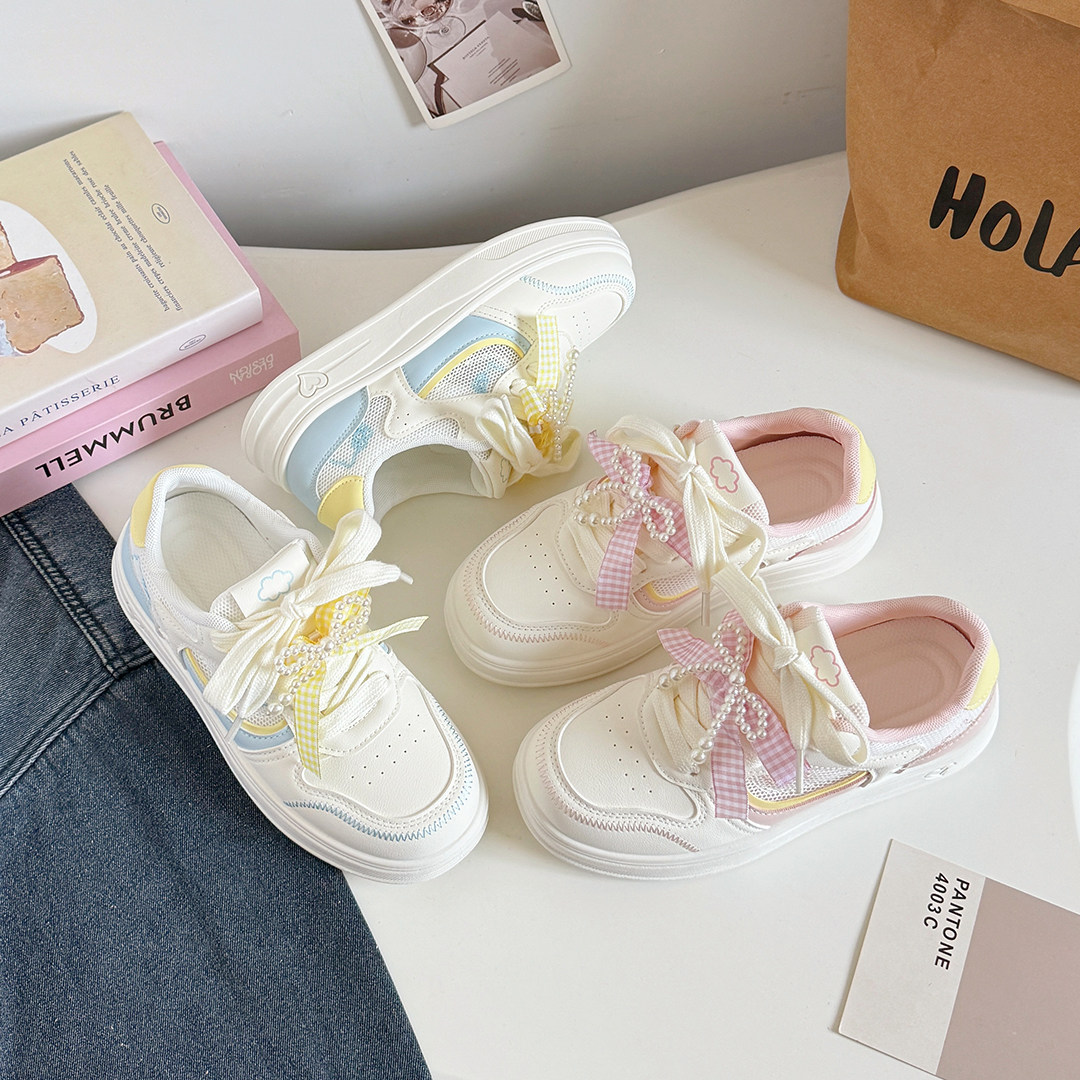 鞋子女款春夏季2026新款女生百搭休闲小白鞋学生运动板鞋透气软底