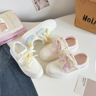 鞋子女款春夏季2026新款女生百搭休闲小白鞋学生运动板鞋透气软底