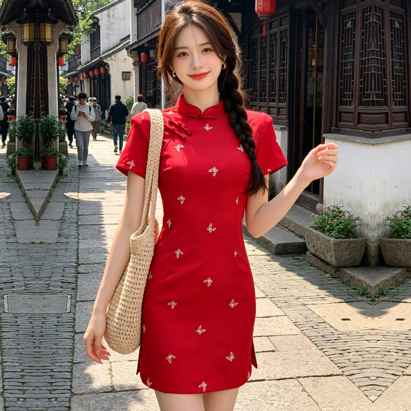 娘子写女装陶玉梅京派苏伊人名兰世家官方画报夫人戚薇旗舰店旗袍图片