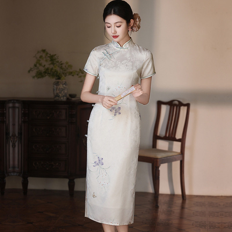 娘子写女装陶玉梅京派苏伊人名兰世家官方画报夫人戚薇旗舰店旗袍图片