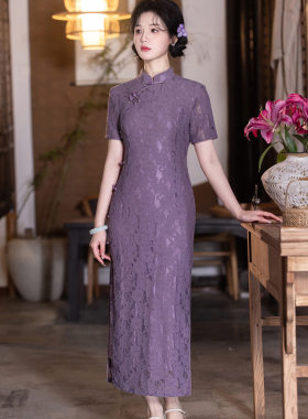 迪菲丽格女装固执官方旗舰店专柜同款逸红颜名兰世家限时赏味旗袍
