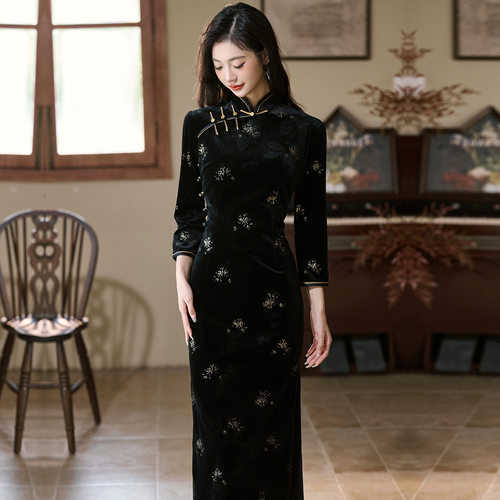 崔万志女装百武西繁莳固执官方旗舰店专柜同款2026新款梦至超旗袍