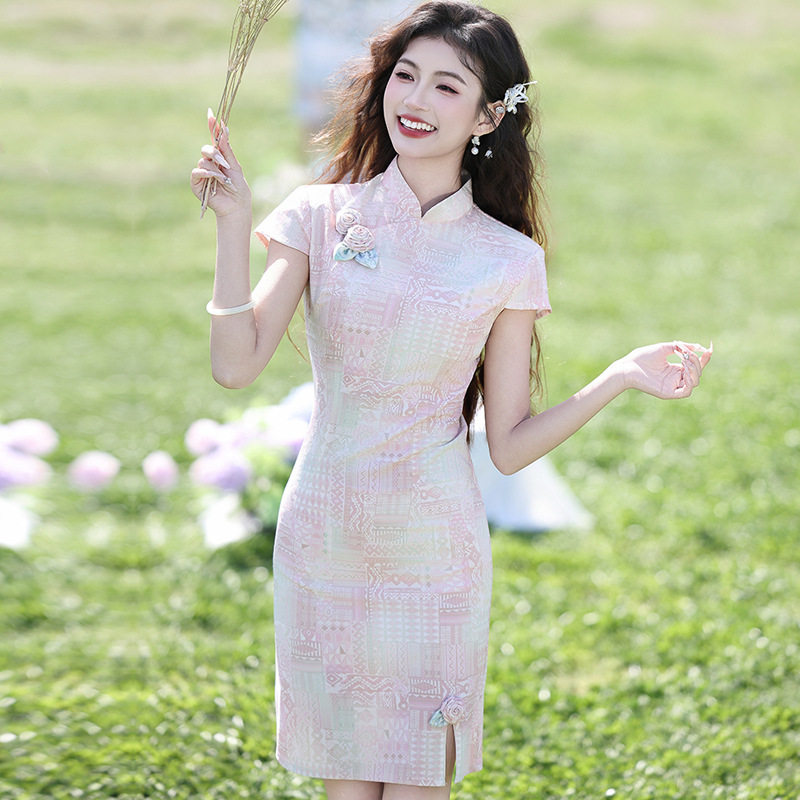 娘子写女装陶玉梅京派苏伊人名兰世家官方画报夫人戚薇旗舰店旗袍图片