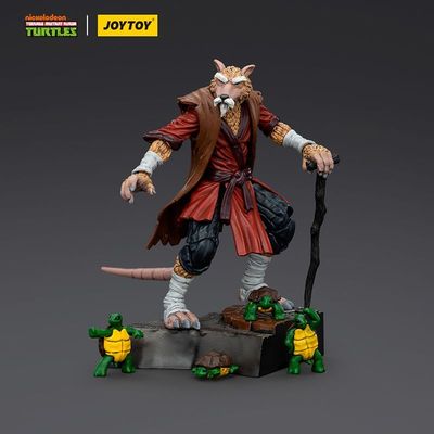 暗源老师JOYTOY忍者神龟斯普林特老师老鼠1/18可动手办现货