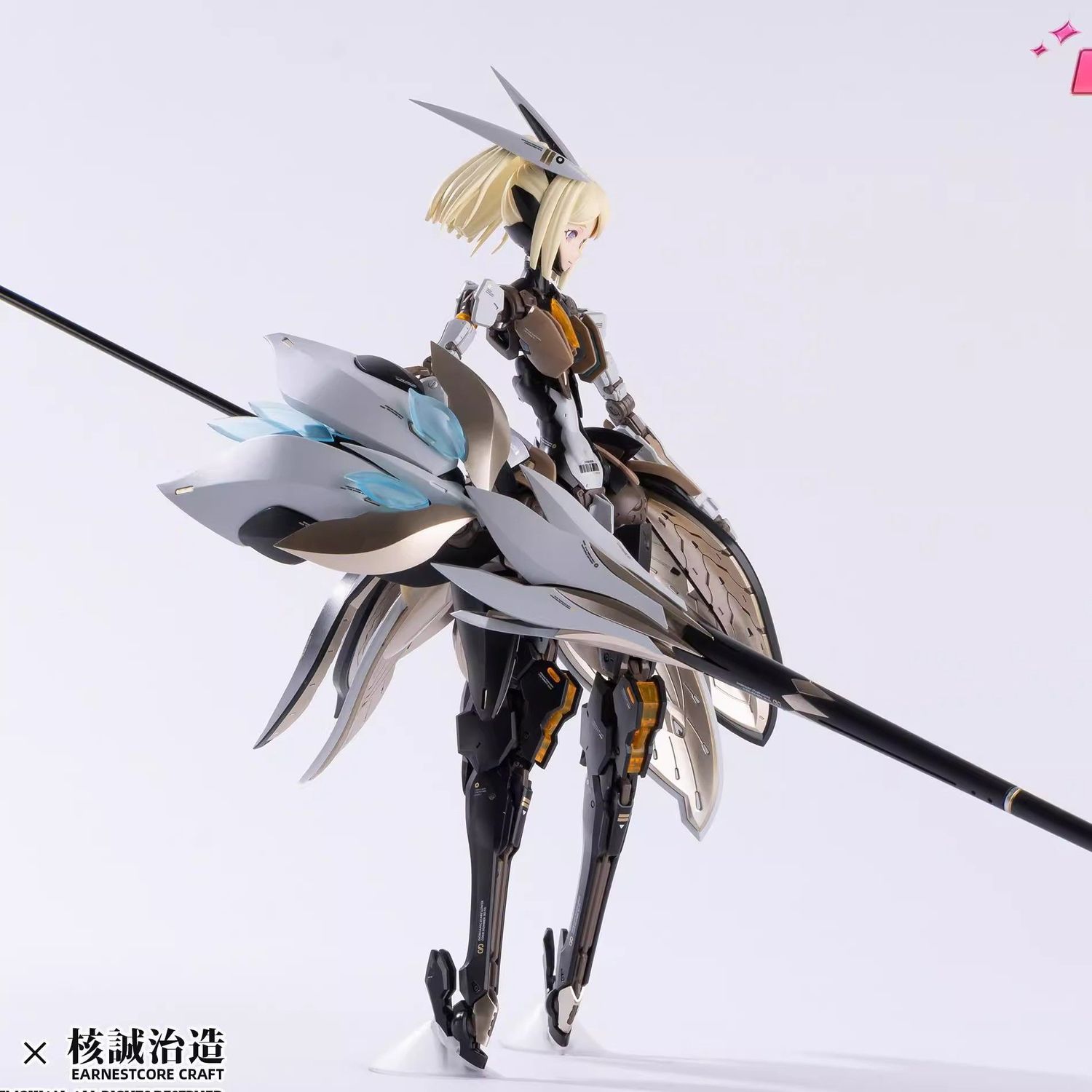 和模线星花百合长距炮击型拼装核诚治造X萝莎计划机娘 1/10