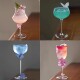 创意玻璃鸡尾酒杯餐厅酒吧马天尼杯网红高脚杯咖啡饮品杯子香槟杯