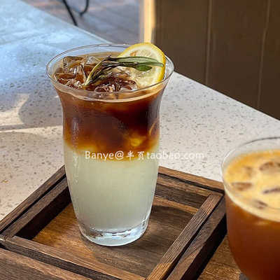 复古风ins咖啡馆鸡尾酒杯