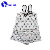 外贸Dana女孩儿童泳衣学生连体泳装 保守温泉游泳衣幼儿款 裤 衩裙式