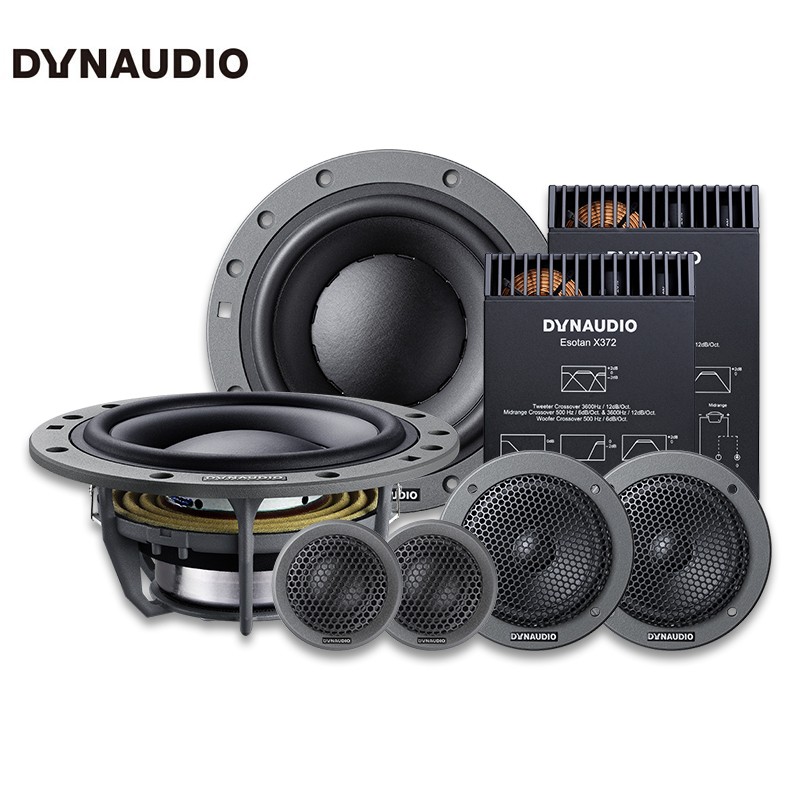 汽车音响升级正品丹拿372三分频套装喇叭深圳百乐汇实体店包安装
