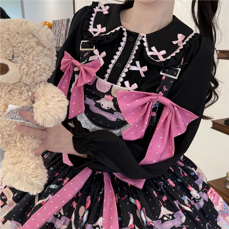 lolita内搭可爱软妹娃娃领蝴蝶结