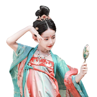 儿童汉服头饰古装假发包发箍一体式古风女发髻2025新款发饰古典舞