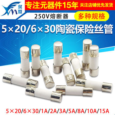 陶瓷保险丝管5x20mm250V