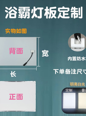 依叮定制尺寸浴霸灯板替换一片可定制风暖浴霸照明灯板LED片条