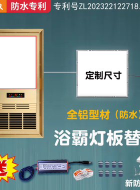 全铝高亮浴霸灯板替换面板led灯芯条片定制尺寸防水依叮照明配件