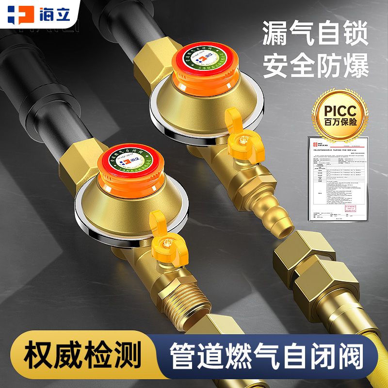 海立家用减压阀阀门智能断气