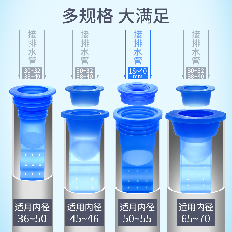 防臭卫生间下水道防溢水排水管地漏13.80元包邮