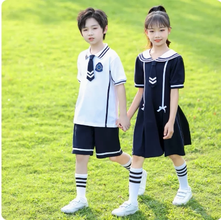 小学生校服夏装英伦风幼儿园园服学院风班服套装儿童节夏季毕业照