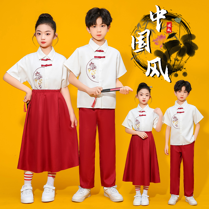 小学生男女通用儿童中国风长裙