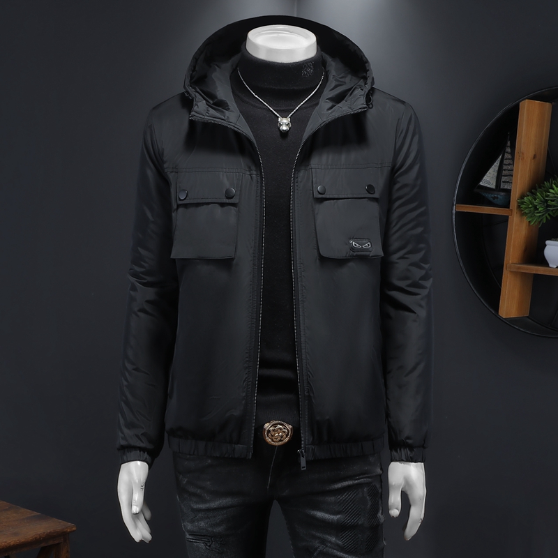 2024秋冬新款男士连帽棉衣时尚百搭休闲上衣男装货号M505P240，男装棉衣，钱塘6027（原6003）