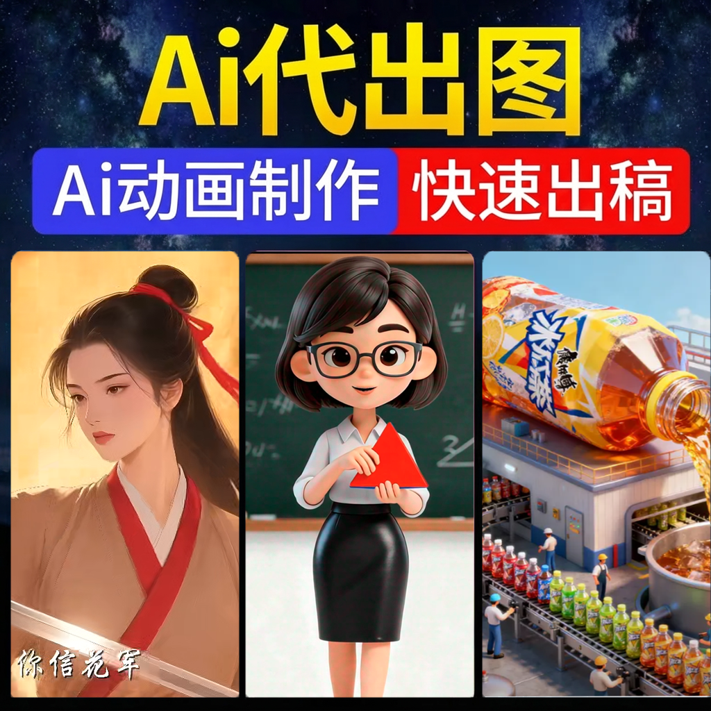 ai视频制作生成数字人动画城市文旅宣传片aigc动漫模型老照片修复