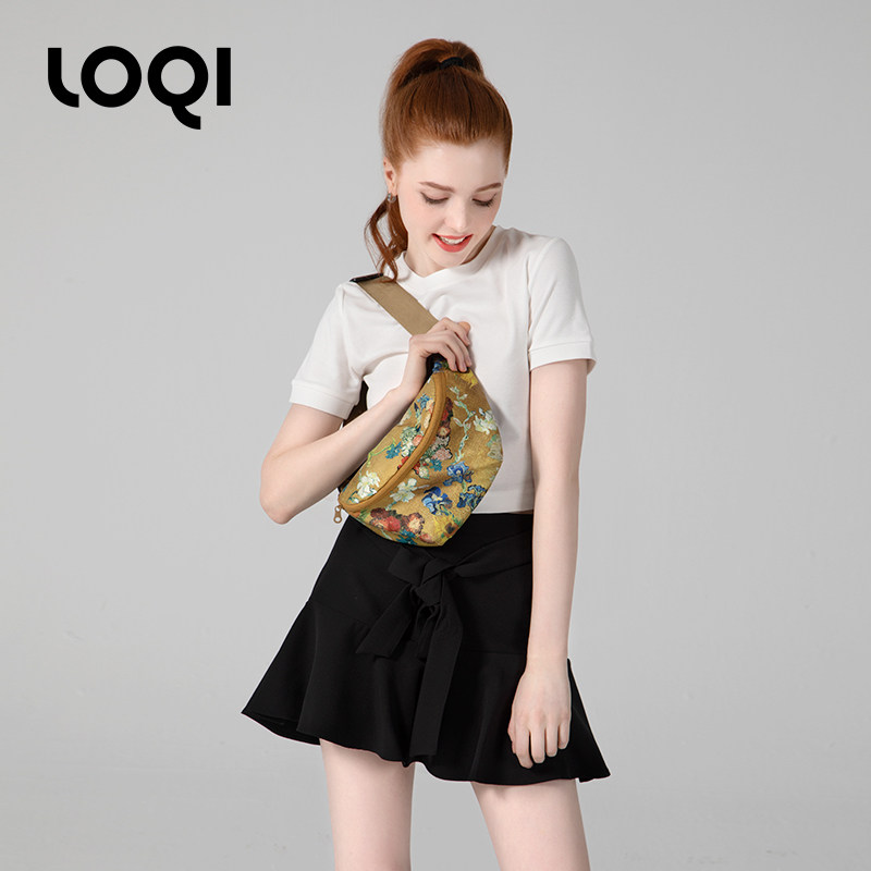 loqi梵高轻便防水潮流印花胸包街头男女休闲腰包运动斜挎百搭小包,箱包皮具/热销女包/男包,胸包,淘宝优惠券,粉丝福利购,淘宝优惠卷