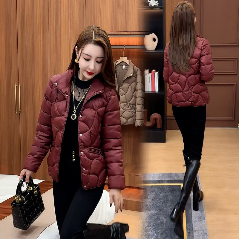 短款羽绒棉衣女士外套2025秋冬新款洋气棉服小个子冬装轻薄小棉袄