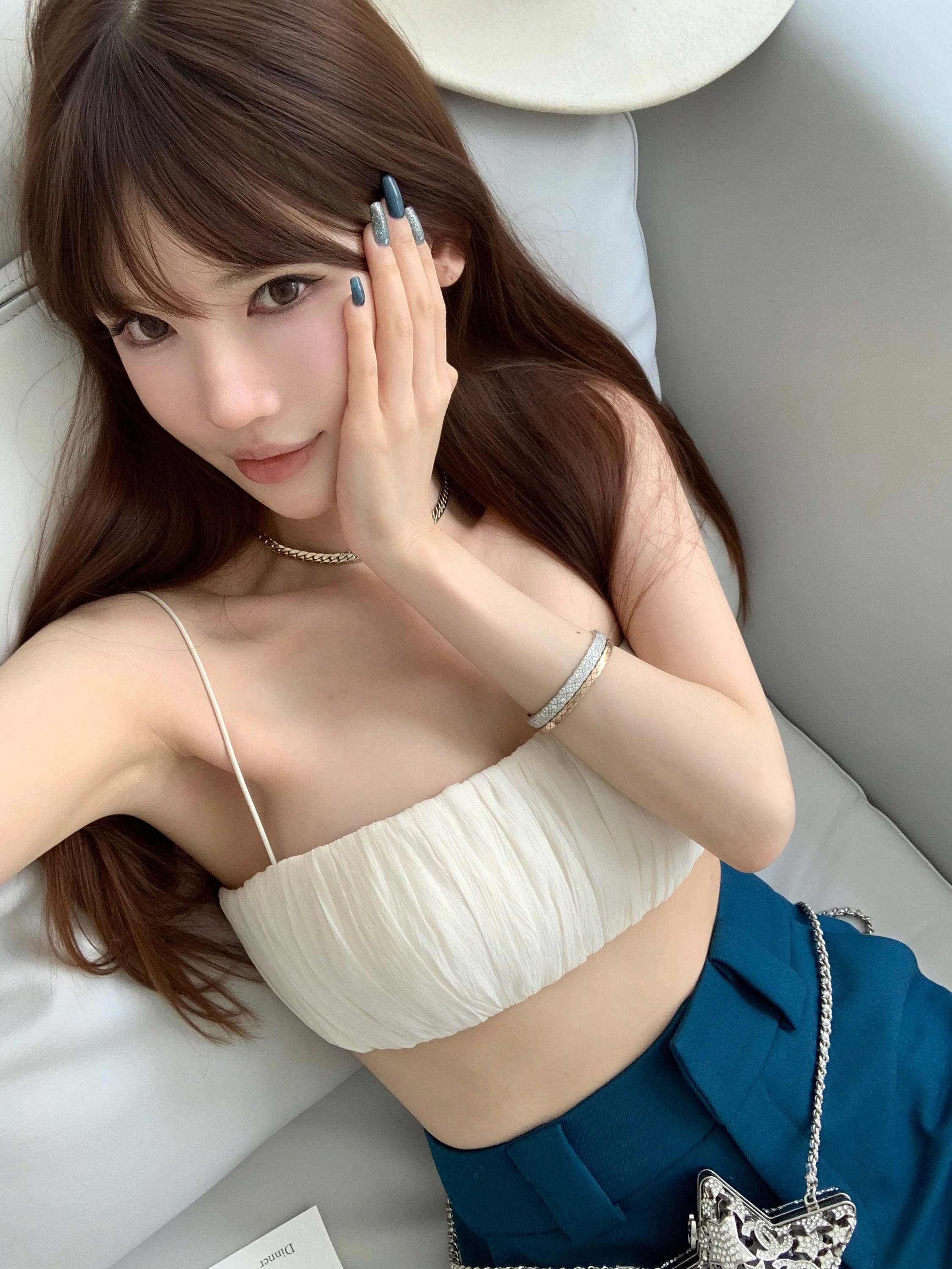 thumbnail for CHICYOU store owner highly recommends the pleated short base corset and camisole top