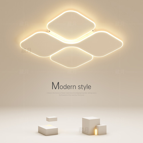 简约现代年轻人卧室吸顶灯