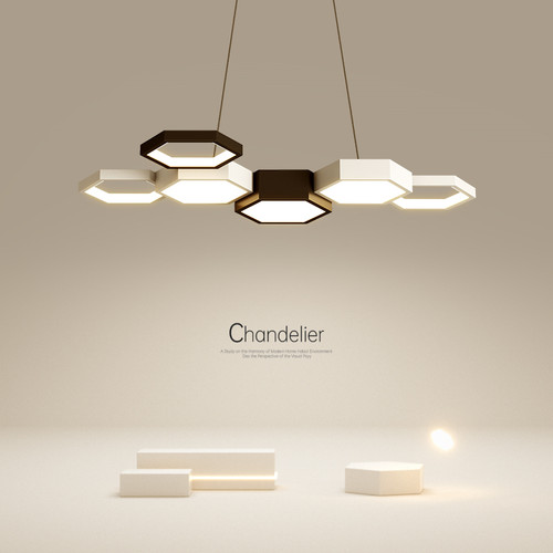 简约现代创意几何餐厅吊灯