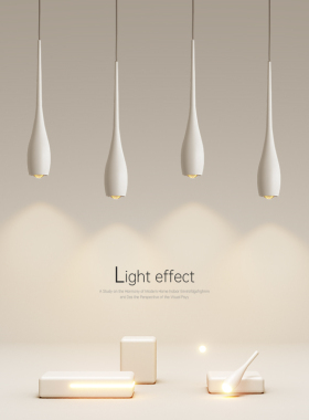 创意led餐厅灯简约现代吊灯客厅灯卧室灯设计师餐桌吧台中山灯具