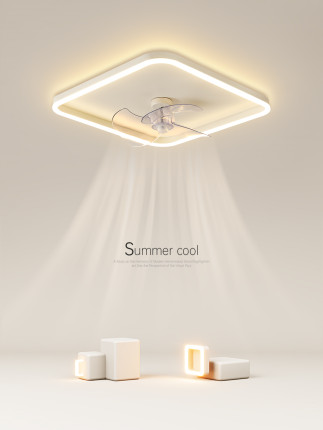 简约现代led吸顶灯创意卧室灯隐形风扇灯极简客厅灯餐厅书房灯具