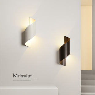 简约现代led壁灯创意床头灯卧室客厅灯背景墙灯玄关走廊楼梯灯具