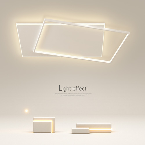 简约现代创意几何客厅吸顶灯