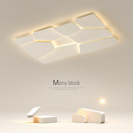 创意客厅灯简约现代led吸顶灯卧室灯全光谱餐厅2025新款主灯灯具