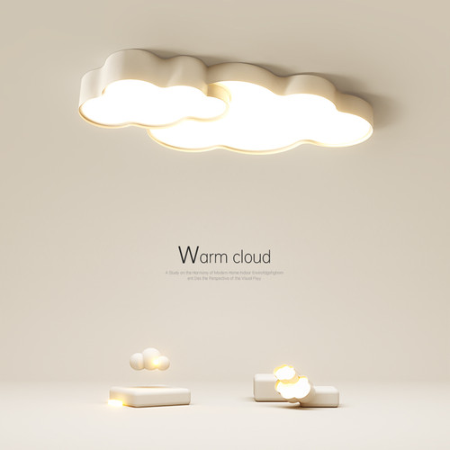 简约现代卧室云朵灯吸顶灯创意