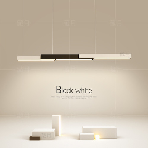 简约现代设计师长条餐厅吊灯