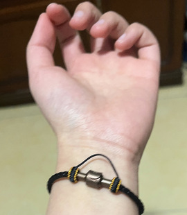 防丢圈平结圈适用于周家手链3mm钢丝绳珠子转运珠DIY红配绳女生