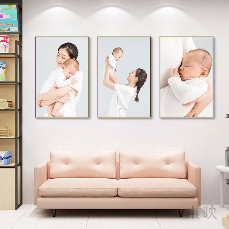 月子中心墙面挂画新生娃娃bb婴儿房母婴室装饰画产科病房早教海报