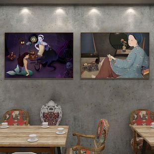 越南美女装饰画泰式餐厅饭店包厢火锅店挂画餐饮店酒店民宿壁画