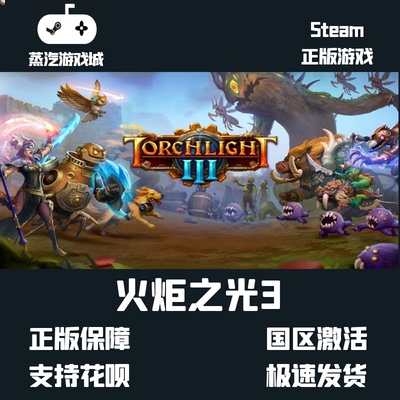 Steam 火炬之光3/ Torchlight III 正版PC 激活码cdKey