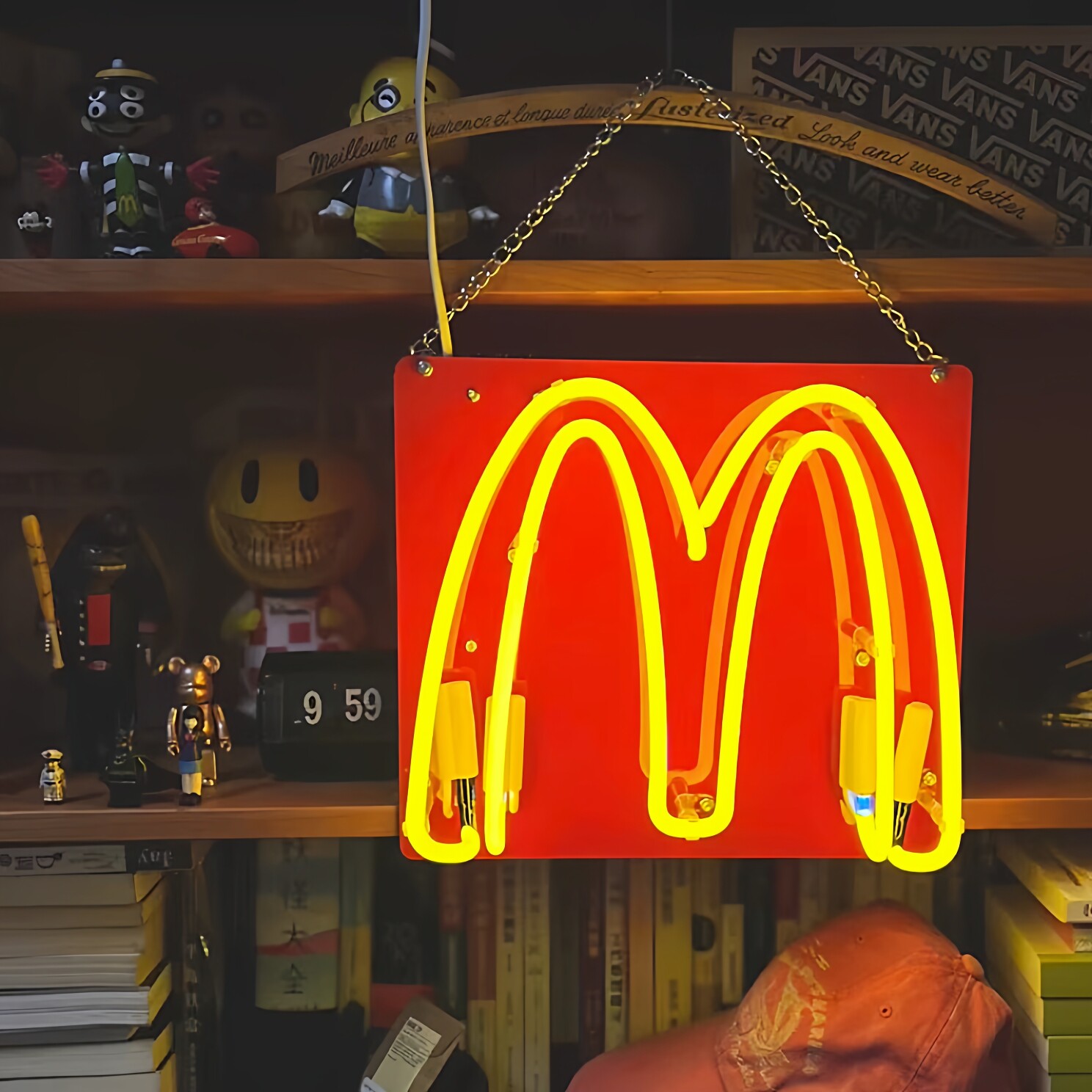 户外墙装饰麦门M记玻璃管霓虹灯怀旧氛围灯民宿店铺发光背景墙灯