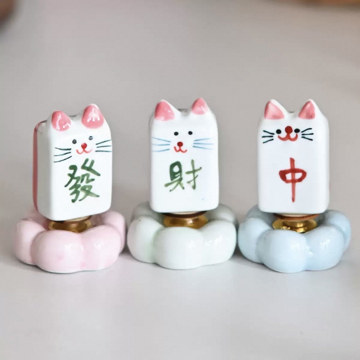 景德镇陶瓷转转麻将摆件网红可爱解压创意桌面装饰旋转发财转转乐,家居饰品,桌面摆件,淘宝优惠券,粉丝福利购,淘宝优惠卷